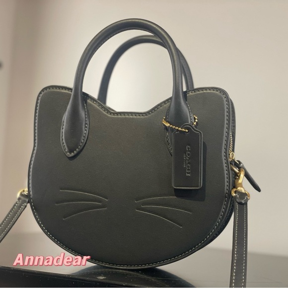 Coach Handbags - NWT Coach Black Cat Crossbody Halloween Bag CW615